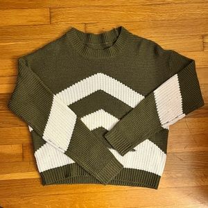 Cute Striped Green Sweater